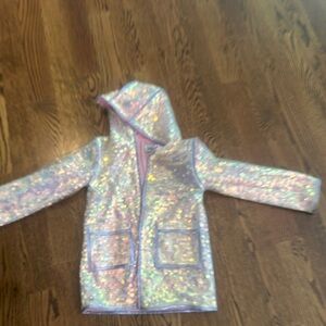 Lola + The Boys Iridescent Raincoat